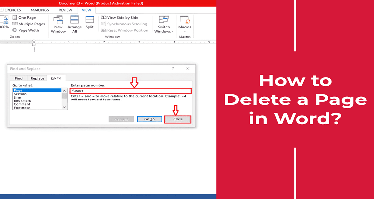 How to Remove a Page in the Word